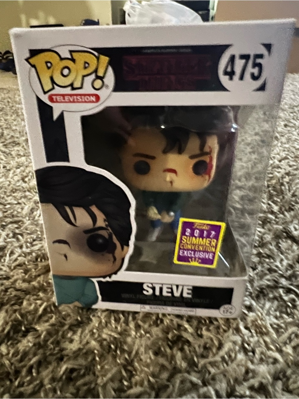 Funko Pop! Steve Stranger Things Figure - Black & White Box Art